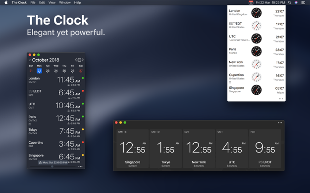 The Clock 4.8 for Mac|Mac版下载 | 强大的时钟日历应用