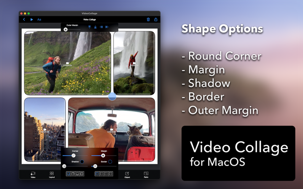 Video Collage 1.5.0 for Mac|Mac版下载 | 合并多个视频