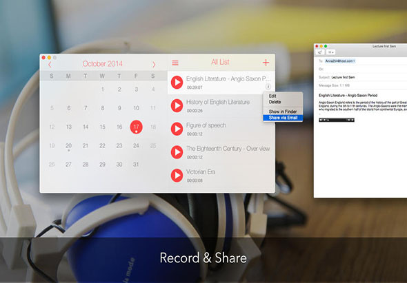 Record Lectures 3.2 for Mac|Mac版下载 | 录音日历记事本