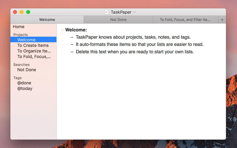 TaskPaper 3 3.9.1 for Mac|Mac版下载 | 任务清单软件