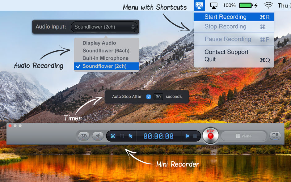 Screen Recorder HD Pro 3.1.6 for Mac|Mac版下载 | 高清屏幕录制软件