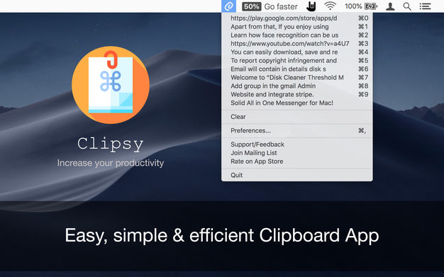 Clipsy 2.0 for Mac|Mac版下载 | 剪贴簿管理工具