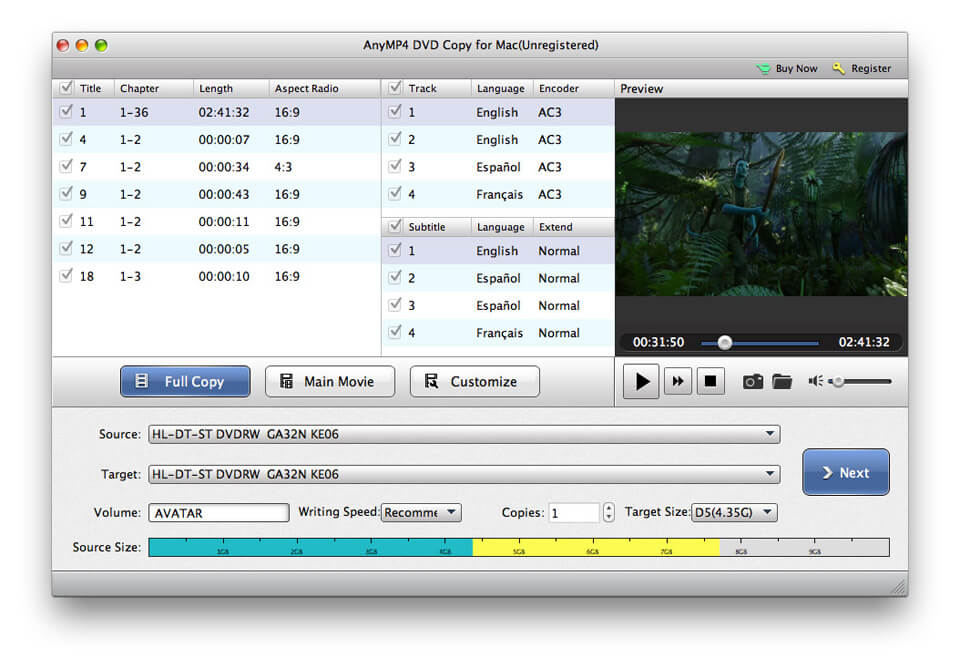 AnyMP4 DVD Copy 3.1.36 for Mac|Mac版下载 | DVD复制工具