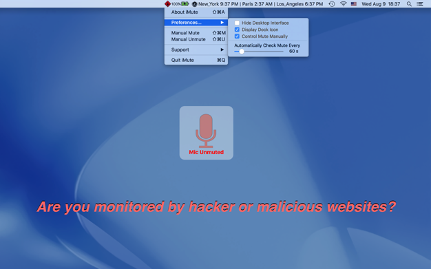 iMute 2.22 for Mac|Mac版下载 | 自动静音工具