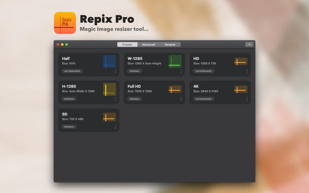 Repix Pro 2.3 for Mac|Mac版下载 | 批量图像编辑工具