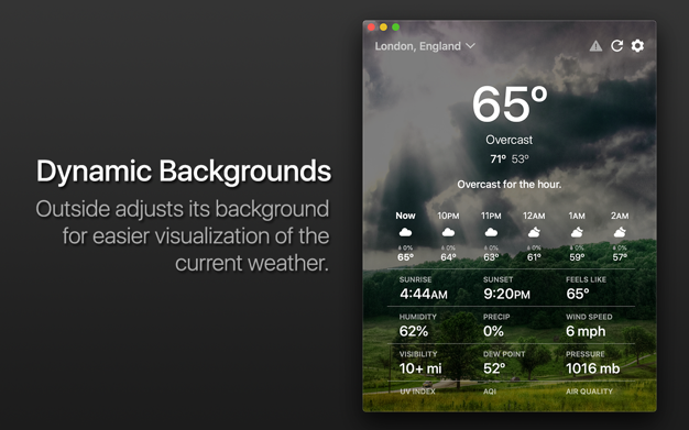 Outside 4.0 for Mac|Mac版下载 | 天气应用