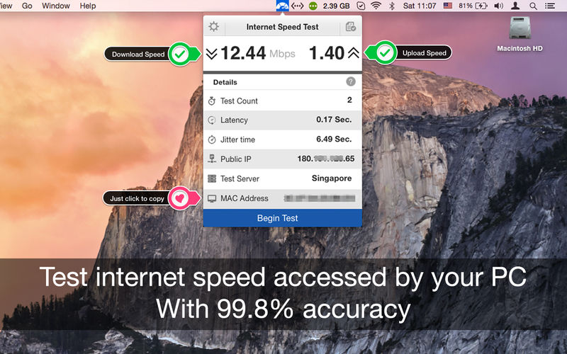 Internet速度测试应用程序 3.8 for Mac|Mac版下载 | InternetSpeedTest