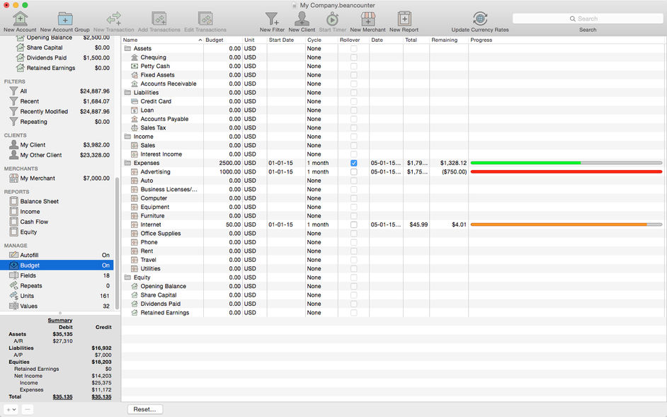 BeanCounter Pro 2.1.5 for Mac|Mac版下载 | 会计财务软件