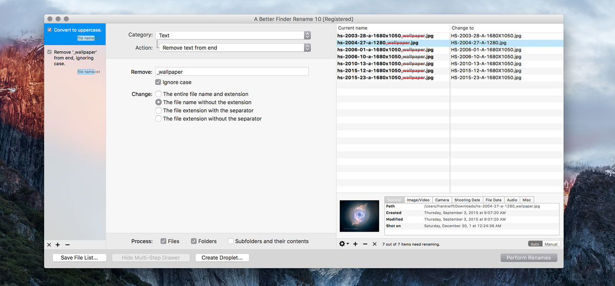  A Better Finder Rename 11.61 for Mac|Mac版下载 | 批量重命名工具