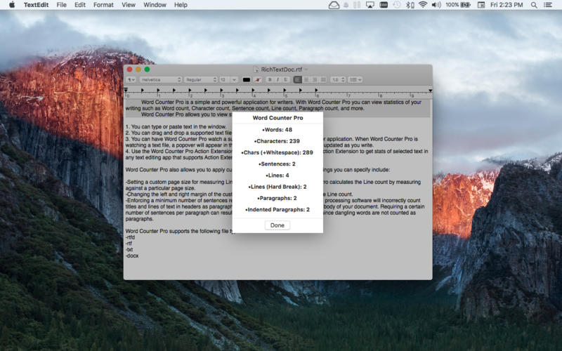 Word Counter Pro 3.2 for Mac|Mac版下载 | 文档字数统计软件
