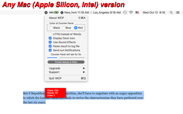 Word Count Popup 2.55 for Mac|Mac版下载 | 字数统计工具