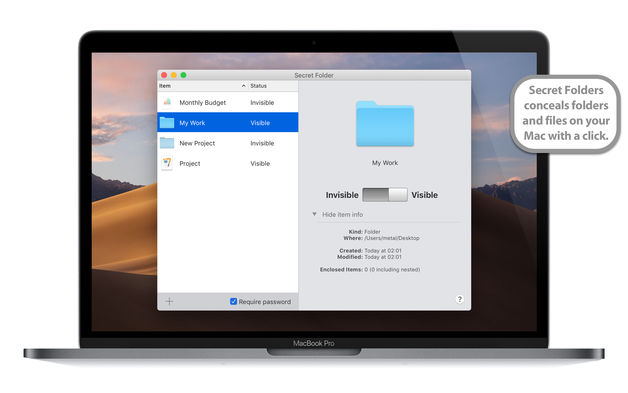 Secret Folder 11.0 for Mac|Mac版下载 | 文件夹加密隐藏