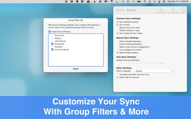 Contacts Sync Pro 8.2.1 for Mac|Mac版下载 | 联系人同步工具