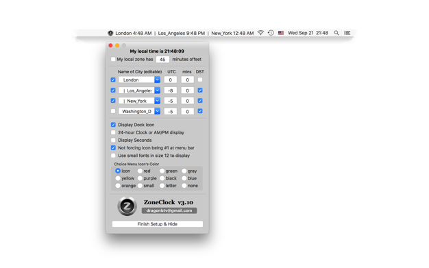 ZoneClock 3.65 for Mac|Mac版下载 | 可定制世界时钟