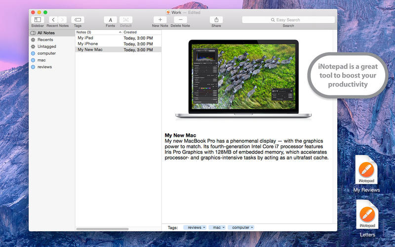 iNotepad Pro 5.8 for Mac|Mac版下载 | 笔记应用
