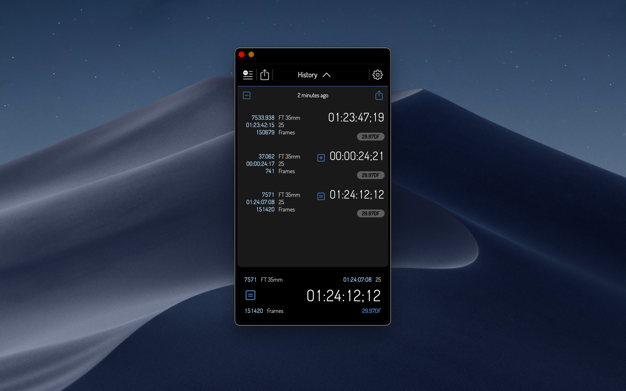 Timecode Pro 3.2.4 for Mac|Mac版下载 | 电影帧率计算器