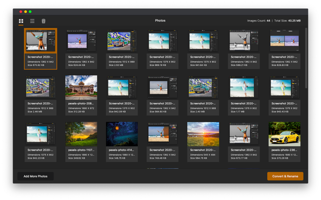 Batch Rename & Convert Photos 1.2 for Mac|Mac版下载 | 照片批量重命名及转换工具