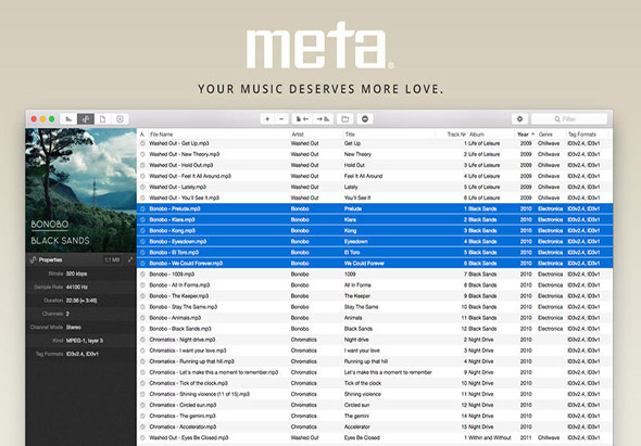 Meta 2.2 for Mac|Mac版下载 | 音乐收藏管理软件