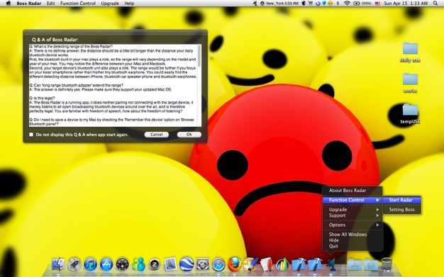 Boss Radar 3.05 for Mac|Mac版下载 | 蓝牙设备靠近提醒器