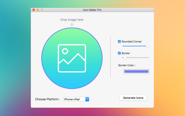 Icon Maker Pro 2.6 for Mac|Mac版下载 | 应用图标制作工具