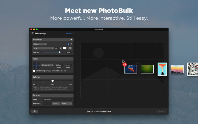 PhotoBulk: watermark in batch 2.6 for Mac|Mac版下载 | 图片批量水印工具