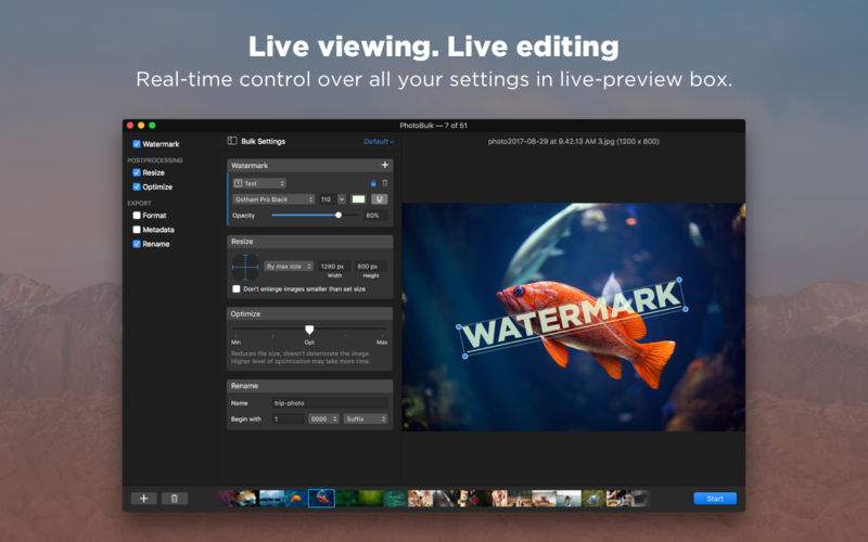 PhotoBulk: watermark in batch 2.6 for Mac|Mac版下载 | 图片批量水印工具