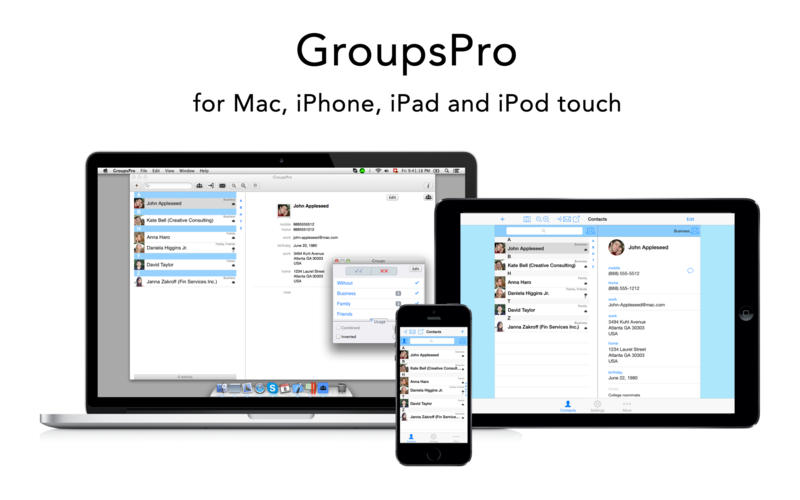 GroupsPro 5.4 for Mac|Mac版下载 | 联系人及群组管理工具