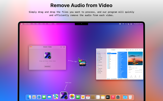Silent Video : Audio Remover 1.0.0 for Mac|Mac版下载 | 批量去除视频声音