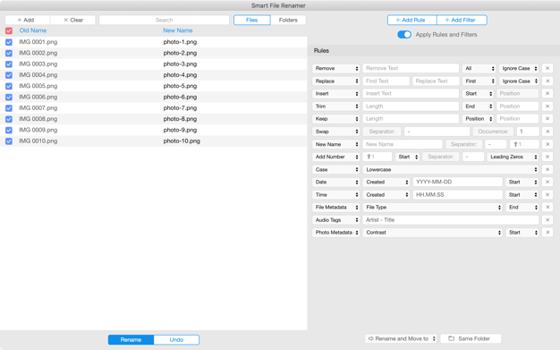 Smart File Renamer 1.4.3 for Mac|Mac版下载 | 文件批量重命名工具