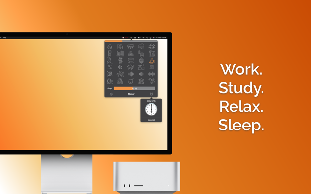 Flow - Sounds for Productivity 2.3 for Mac|Mac版下载 | 番茄时钟