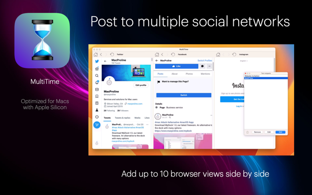 MultiTime 1.3.0 for Mac|Mac版下载 | 社交网站辅助工具