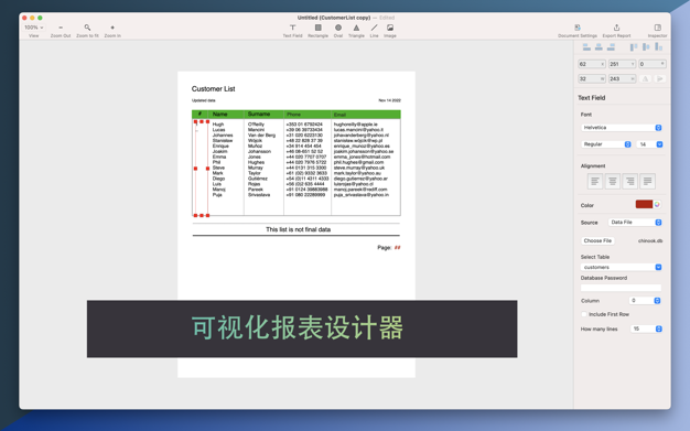 Report Kit 1.0.2 for Mac|Mac版下载 | 数据报表设计工具