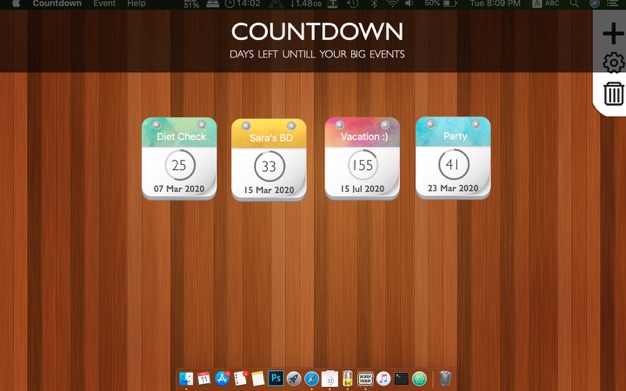 Countdown 2.1 for Mac|Mac版下载 | 倒数日提醒