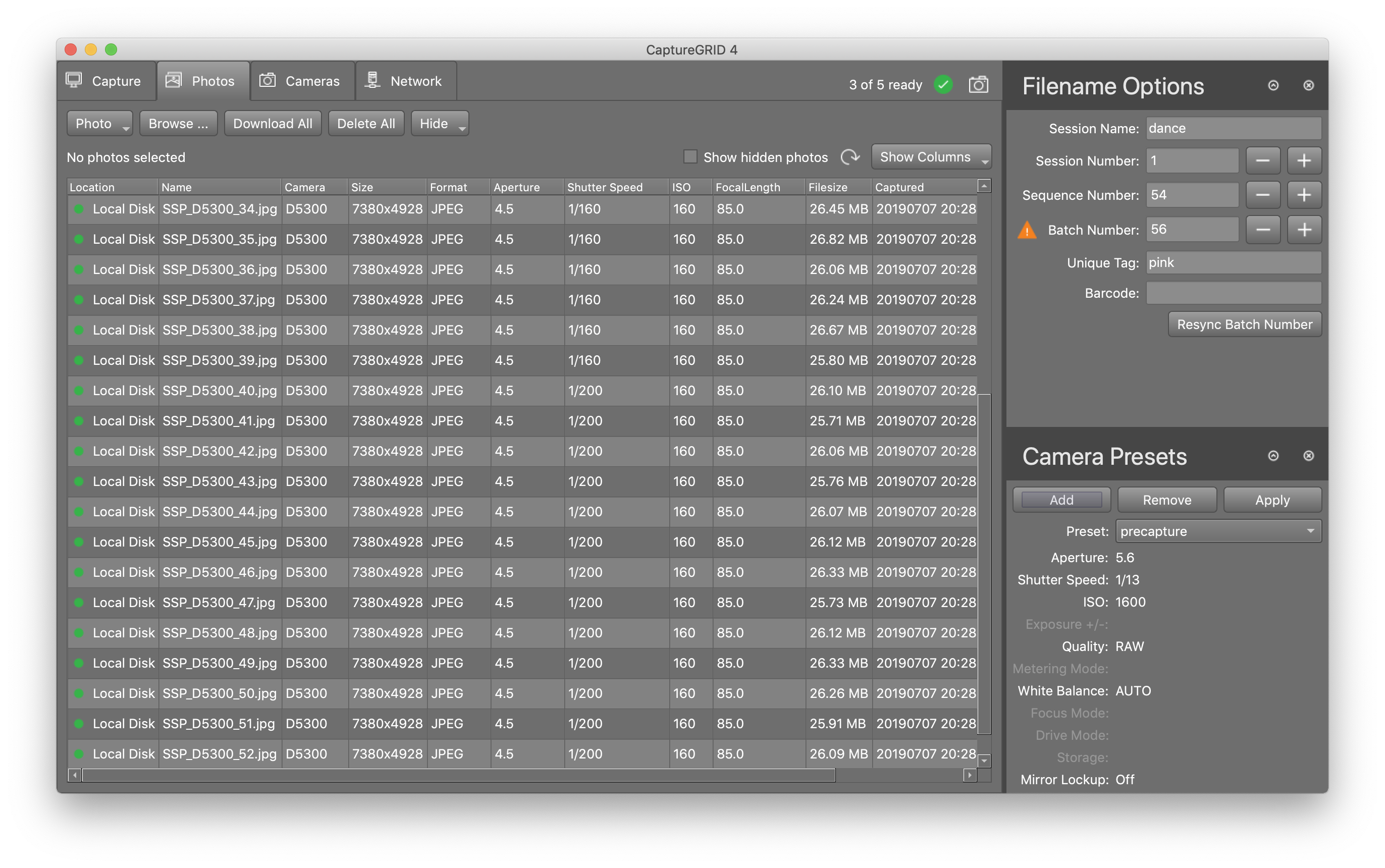 CaptureGRID 4.27 for Mac|Mac版下载 | 相机远程控制软件