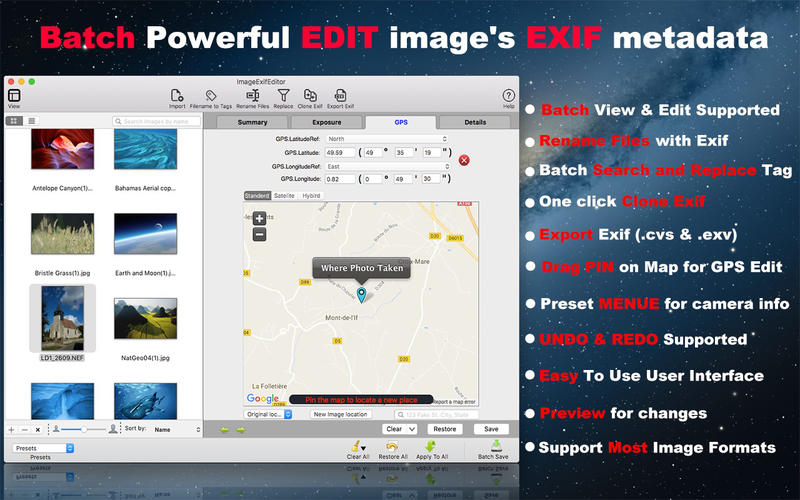 Image Exif Editor 5.3.0 for Mac|Mac版下载 | 照片元数据编辑器