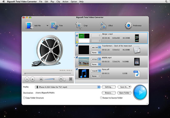 Bigasoft Total Video Converter 5.6.4 for Mac|Mac版下载 | 视频格式转换工具