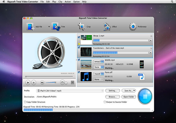 Bigasoft Total Video Converter 5.6.4 for Mac|Mac版下载 | 视频格式转换工具