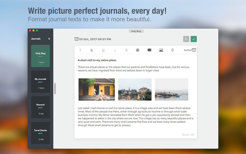 DateBook - Journal | Memoir 2.1.7 for Mac|Mac版下载 | 日记软件