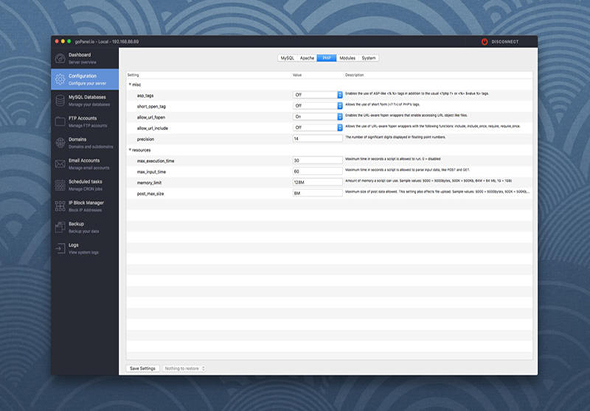 goPanel 2 2.9.5 for Mac|Mac版下载 | web服务器管理工具
