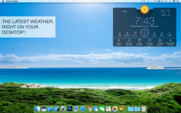 Weather Widget Live 4.0.0 for Mac|Mac版下载 | 天气应用