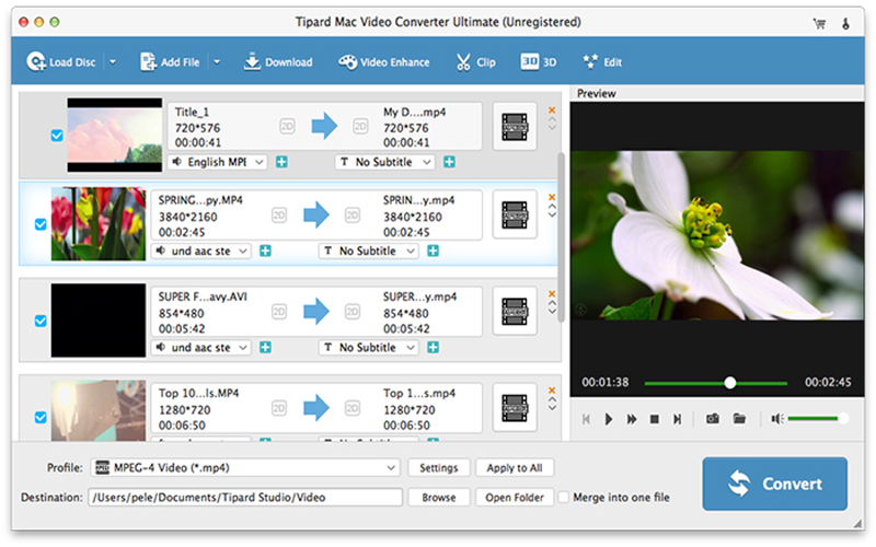 Tipard Mac Video Converter Ultimate 10.2.18 for Mac|Mac版下载 | 视频格式转换工具