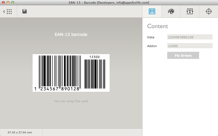 Barcode 2.4.1 for Mac|Mac版下载 | 条形码制作软件