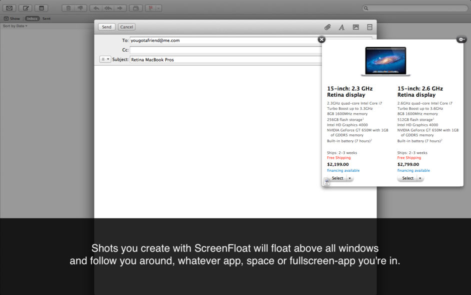 ScreenFloat 1.5.20 for Mac|Mac版下载 | 截图并以浮动窗口展现