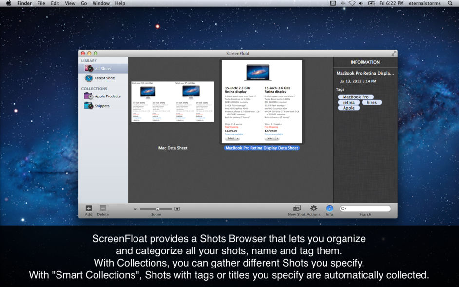 ScreenFloat 1.5.20 for Mac|Mac版下载 | 截图并以浮动窗口展现