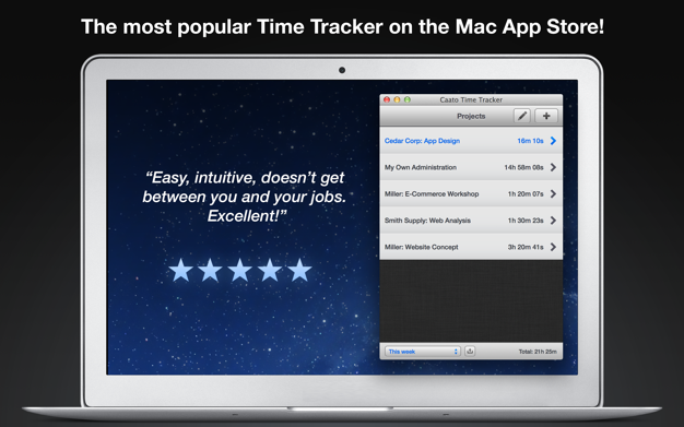 Caato Time Tracker 1.1.18 for Mac|Mac版下载 | 时间跟踪软件