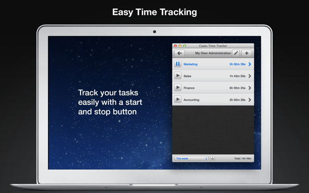 Caato Time Tracker 1.1.18 for Mac|Mac版下载 | 时间跟踪软件