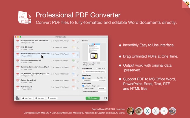 PDF Converter by Flyingbee 3.1.3 for Mac|Mac版下载 | PDF格式转换工具