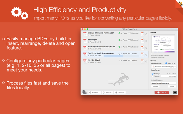 PDF to PowerPoint by Flyingbee 4.2.2 for Mac|Mac版下载 | 飞蜂PDF转PowerPoint转换器