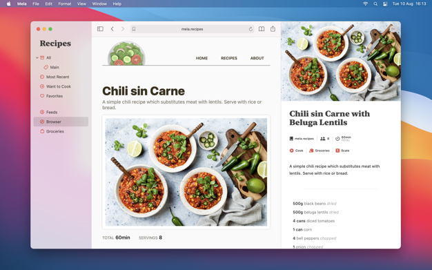 Mela – Recipe Manager 1.6.3 for Mac|Mac版下载 | 食谱管理器