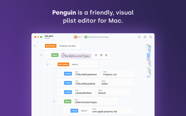 Penguin 1.2 for Mac|Mac版下载 | Plist编辑器